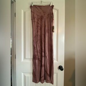 Billabong Tie-Dye Maxi Skirt in Mauve